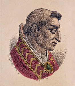 Porträt von Papst Anastasius III. (911-913) von Italian School