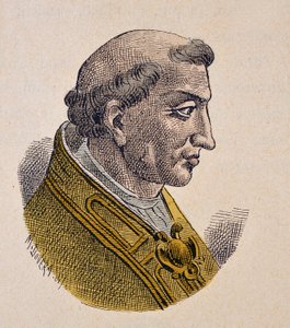 Porträt von Papst Benedikt III. (855-858) von Italian School