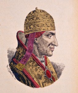 Porträt von Papst Bonifatius VIII. (1294-1303) von Italian School