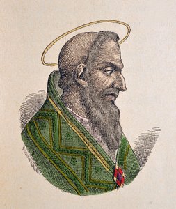 Porträt von Papst Eugen I. (654-657)