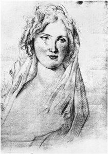 Porträt vermutlich von Angela Pietragrua, Gräfin Simonetta, Geliebte des französischen Schriftstellers Stendhal, während er in Italien war, zwischen September 1811 und 1815