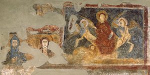 Überreste eines Freskos, Santa Maria Antiqua, Rom