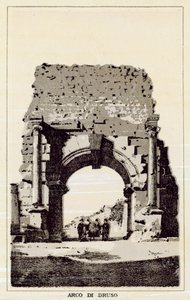 Rom: Arco di Druso von Italian School