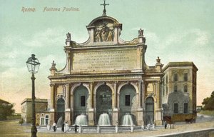 Rom, Italien, Fontana Paolina von Italian School