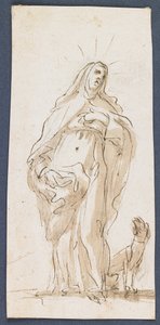 Heilige Margareta von Cortona, spätes 17. Jahrhundert
