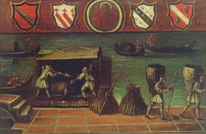 Zeichen der venezianischen Kohlenhändler-Gilde von Italian School
