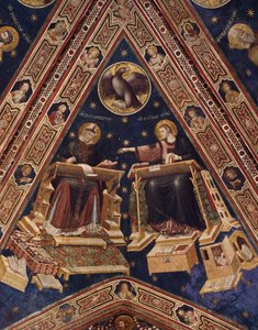 St. Augustinus und St. Johannes der Evangelist von Italian School