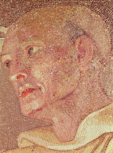 St. Bernhard von Clairvaux aus der Krypta von St. Peter (Mosaik) (Detail)