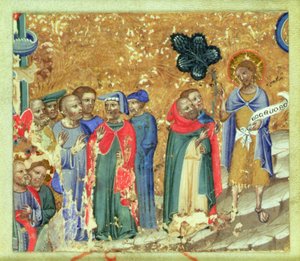St. Johannes der Täufer predigt von Italian School