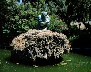 Statue des Apennin, Garten der Villa di Castello