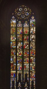 Geschichten der Heiligen Katharina von Alexandria (Buntglas) von Italian School