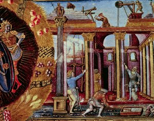 Die Kunst des Bauens, aus einem Manuskript über Architektur, venezianisch