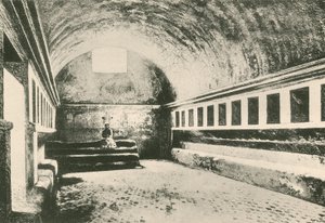Das Frigidarium der Frauen in den Stabianischen Bädern (Gravur) von Italian School