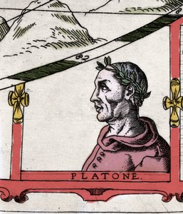 Der griechische Philosoph Platon (428-348 v. Chr.) (Detail) von Italian School