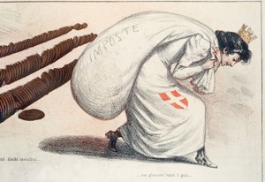 Die von Steuern gebeugte Italienische Turrita