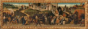Die Nerli Cassone, Darstellung des Schulmeisters von Falerii von Italian School