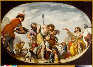 Das Gleichnis vom Hochzeitsgast, 1636 von Italian School