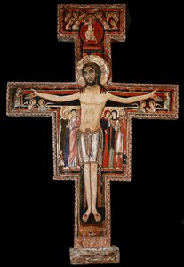 Das San Damiano Kreuz, ca. 1100 (bemaltes Holz)