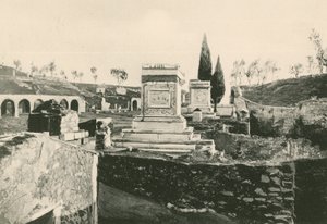 Das Ustrinum oder Krematorium wie es ist (Gravur) von Italian School