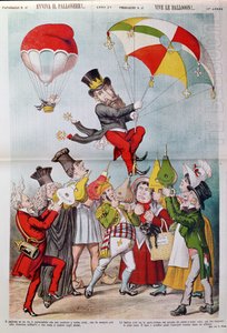 Die Wilson-Affäre 1887, Titelseite von Le Perroquet von Italian School