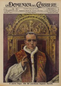 Der neue Papst, Pius XII (Kardinal Eugenio Pacelli) von Italian School