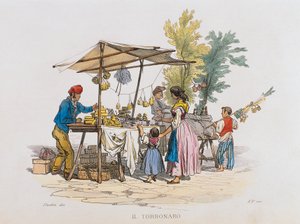 Der Torronaro (Nougatverkäufer) (Gravur)