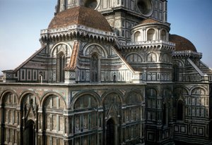 Blick auf die Apsis der Kathedrale von Florenz (Duomo Santa Maria del Fiore). 14.-15. Jahrhundert, Florenz, Italien von Italian School