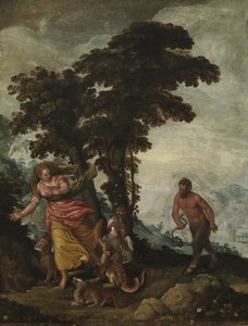 Tugend verfolgt von Laster, ca.1570-1600