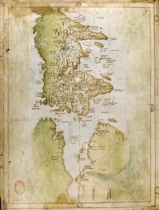 Weltkarte, Portolan-Atlas, Vesconte de Maggiolo von Italian School