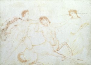 Der Tod eines Zentauren, möglicherweise Eurytus und Pirithous, Herculaneum