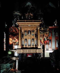 Ansicht der Orgel (1559-1602) von Giuseppe Meda, Ambrogio Giovanni Figino und Camillo Procaccini