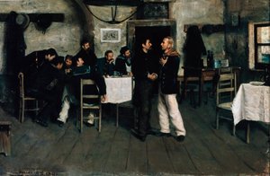 Treffen von Giuseppe Garibaldi und Giovanni Battista Cuneo in Taganrog, Hafen am Schwarzen Meer, 1833 von Italo Nunes Vais