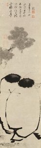 Hanshan und Shide, um 1763 von Ito Jakuchu