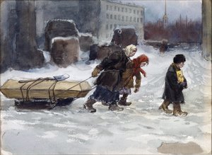 Beerdigung eines Arbeiters, der kein Kommunist war von Vladimirov, Ivan Alexeyevich (1869-1947) von Ivan Alexeyevich Vladimirov
