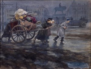 Überreste eines wohlhabenden Hauses von Vladimirov, Ivan Alexeyevich (1869-1947) von Ivan Alexeyevich Vladimirov