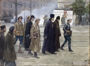 Die Priester zum Urteil gebracht