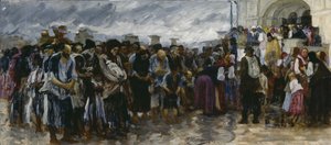 Bettler an der Kirche, 1889