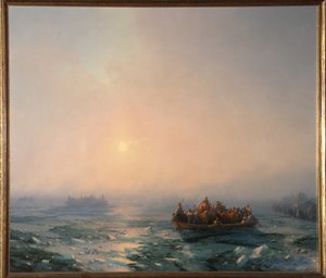 Eistreiben auf dem Dnepr, 1872 von Ivan Konstantinovich Aivazovsky