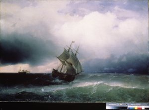 Das Herannahen des Sturms von Ivan Konstantinovich Aivazovsky