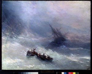 Der Regenbogen, das Schiffswrack von Ivan Konstantinovich Aivazovsky