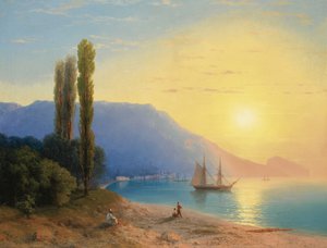 Sonnenuntergang über Jalta