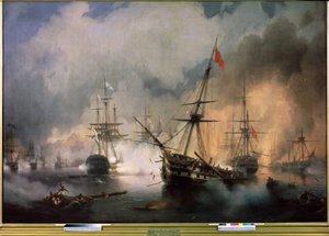 Die Schlacht von Navarino, 20. Oktober 1827 von Ivan Konstantinovich Aivazovsky