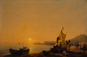 Die Bucht von Neapel, 1844 von Ivan Konstantinovich Aivazovsky