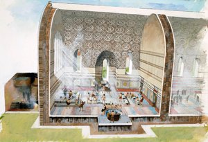Das Badehaus in der römischen Stadt Wroxeter, 1.-3. Jahrhundert, 1990-2010 von Ivan Lapper