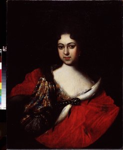 Porträt der Zarewna Praskovia Ivanovna (1694-1731), Nichte von Peter dem Großen und Tochter von Iwan V