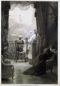 Der Empfang der Soldaten von Ivan Nikolayevich Kramskoi