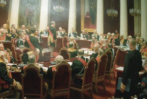 Die feierliche Sitzung des Staatsrates des kaiserlichen Russlands am 7. Mai 1901