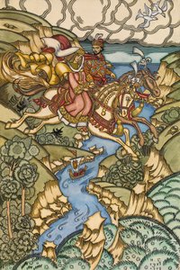 Illustration für das Märchen Marya Morevna, 1913-1915