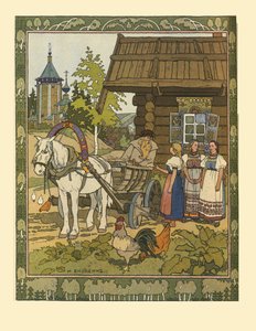 Illustration für das Märchen Die Feder des Finist der Falke, 1901-1902 von Ivan Yakovlevich Bilibin
