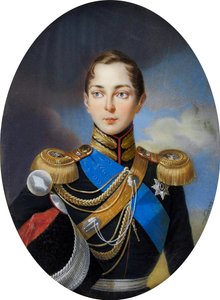 Miniatur von Zarewitsch Alexander Nikolajewitsch von Russland von Iwan Winberg